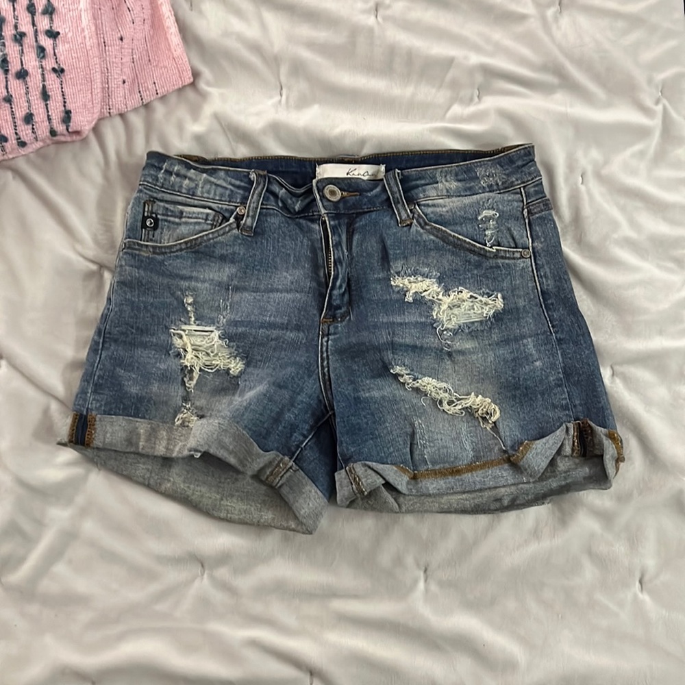 Denim shorts